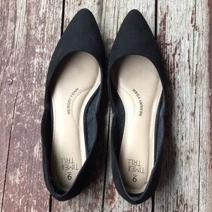 Black Suede Flats